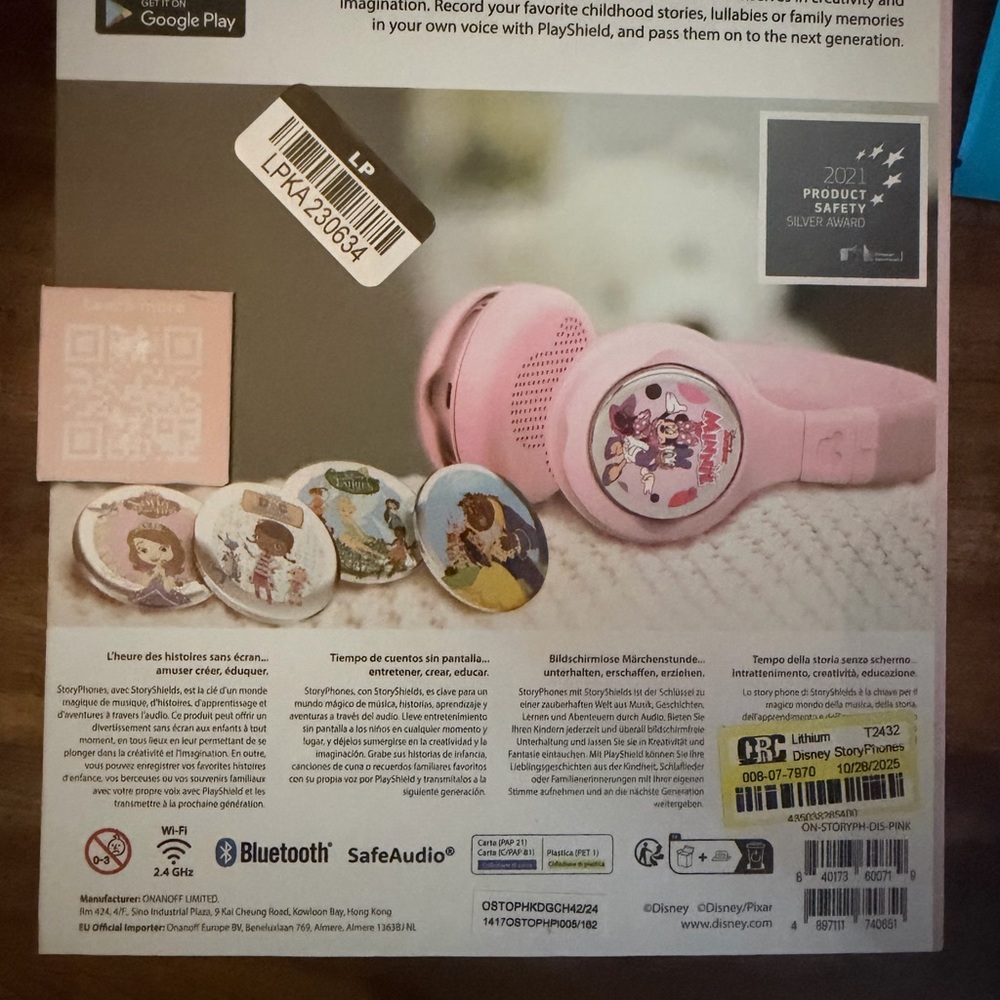 Onanoff Pink StoryPhones w/ 1 StoryShield - Picture 2 of 8